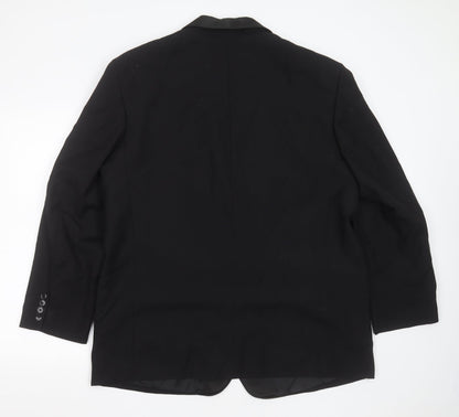 Mens UK Size 46 Preworn Regular Black Suit Jacket