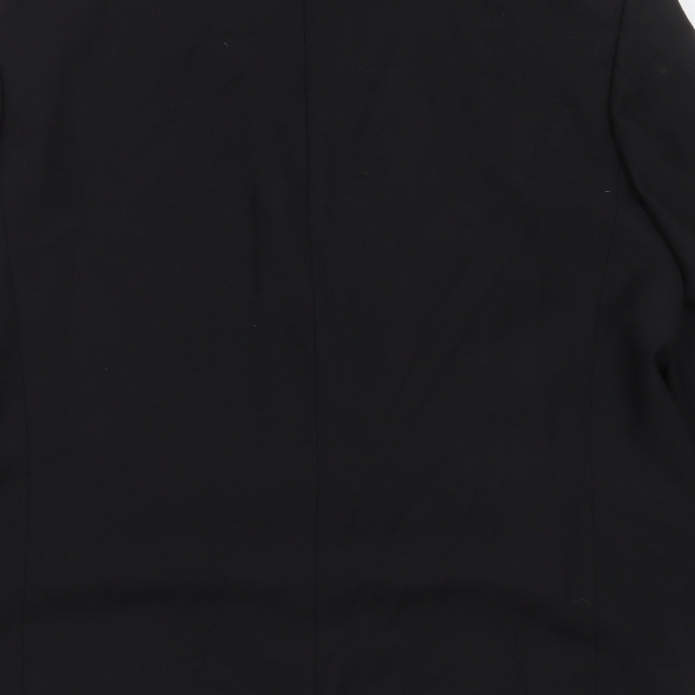Mens UK Size 46 Preworn Regular Black Suit Jacket