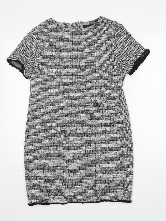 New Look Womens Multicoloured  Polyester A-Line  Size 12  Crew Neck