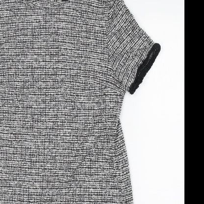 New Look Womens Multicoloured  Polyester A-Line  Size 12  Crew Neck