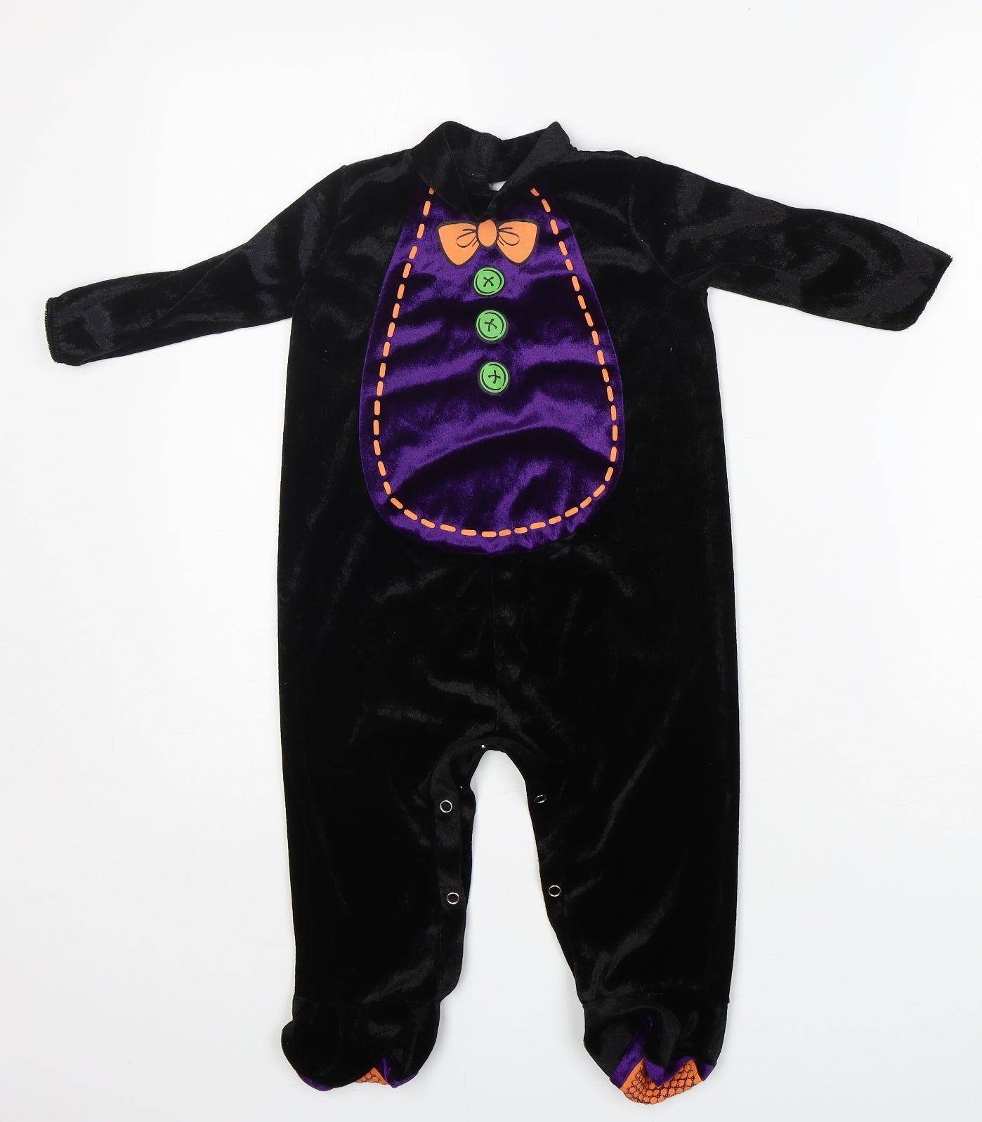 InCharacter Costumes Boys Black  Polyester Pullover Dress Shirt One Size Crew Neck  - Halloween