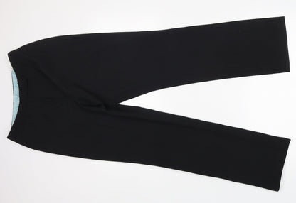 Dorothy Perkins Womens Black  Polyester Trousers  Size 10 L30 in Regular Zip - work formal office