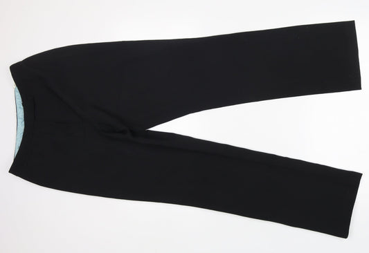 Dorothy Perkins Womens Black  Polyester Trousers  Size 10 L30 in Regular Zip - work formal office