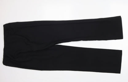 Dorothy Perkins Womens Black  Polyester Trousers  Size 10 L30 in Regular Zip - work formal office
