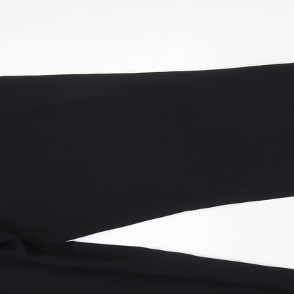 Dorothy Perkins Womens Black  Polyester Trousers  Size 10 L30 in Regular Zip - work formal office