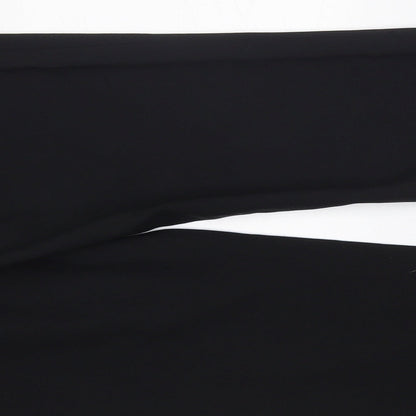 Dorothy Perkins Womens Black  Polyester Trousers  Size 10 L30 in Regular Zip - work formal office