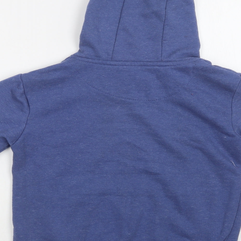 Primark Girls Blue  Cotton Pullover Hoodie Size 10-11 Years   - Colorado