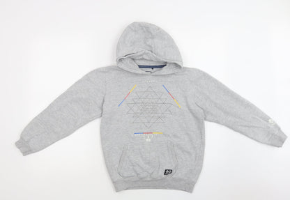Additional front view of Haywire women’s grey cotton pullover hoodie, size M