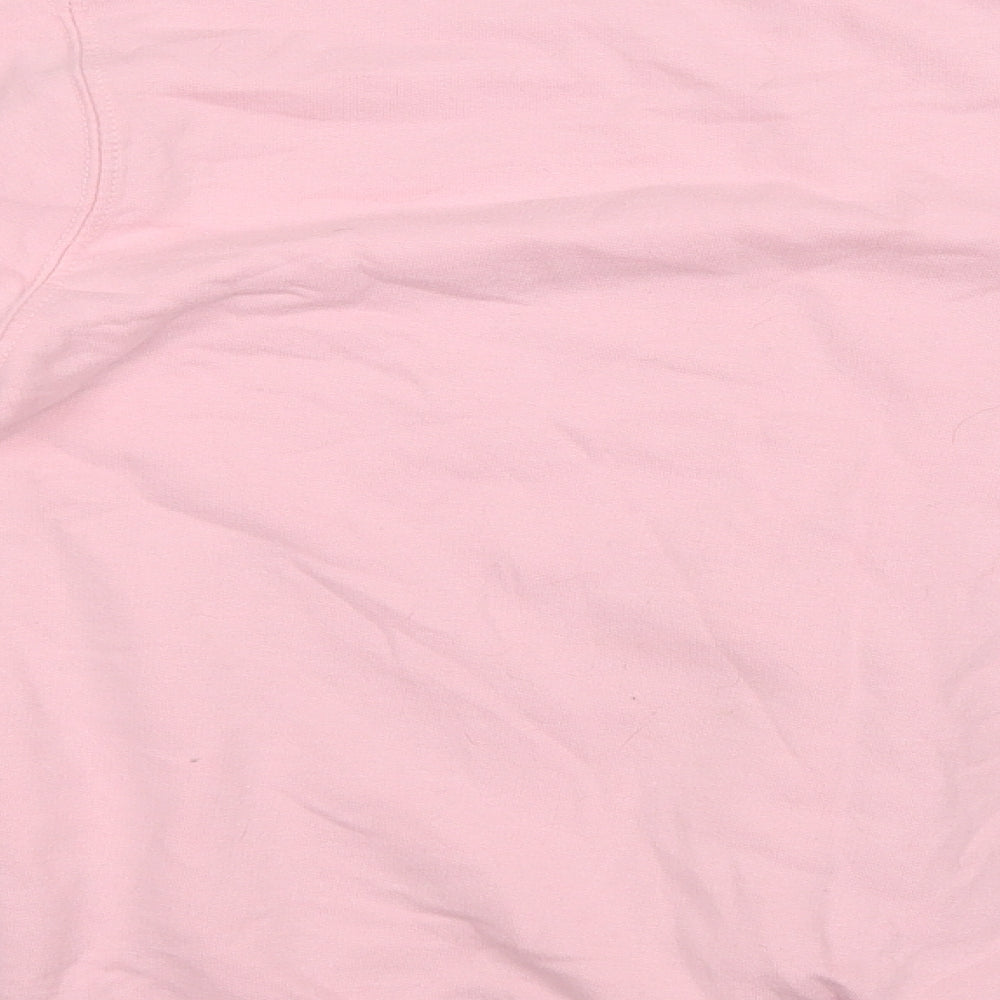 Just Hoods Girls Pink  Cotton Pullover Sweatshirt Size 12 Years