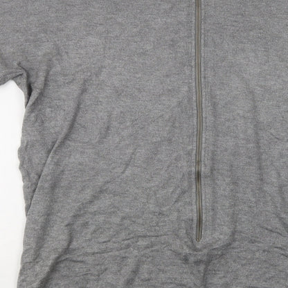 Primark Womens Grey Round Neck  Viscose Pullover Jumper Size S