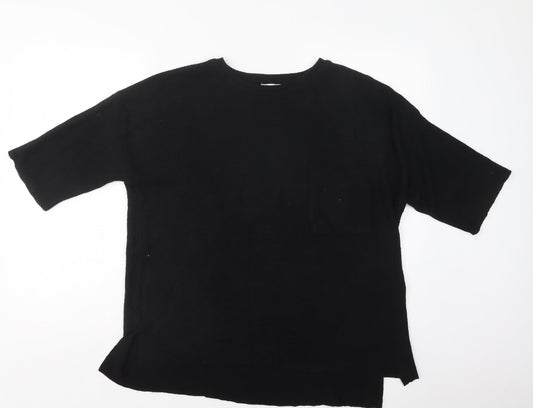 Womens UK Size S Zara Black Pullover Jumper