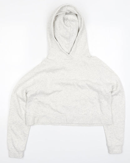 H&M Womens Grey  Cotton Pullover Hoodie Size XS  Pullover