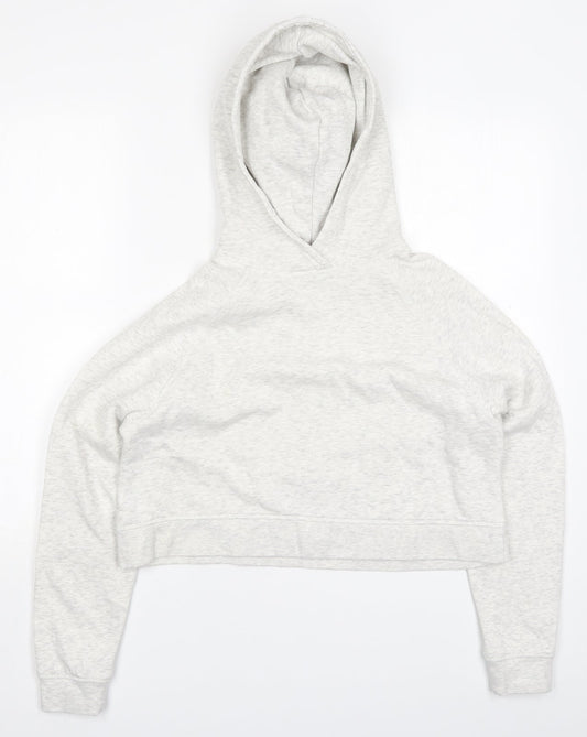 H&M Womens Grey  Cotton Pullover Hoodie Size XS  Pullover