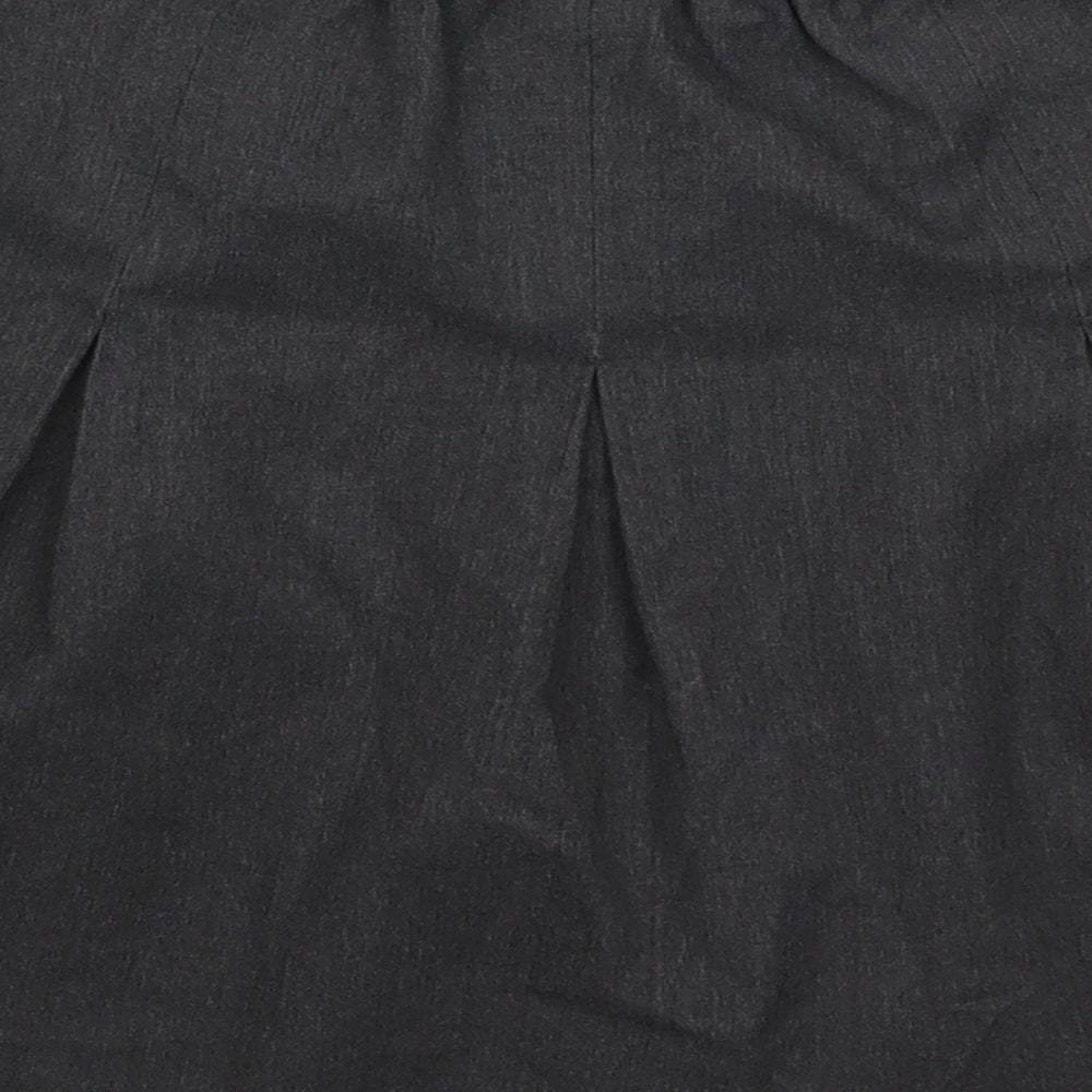 George Girls Grey  Polyester Skater Skirt Size 8-9 Years  Regular Zip