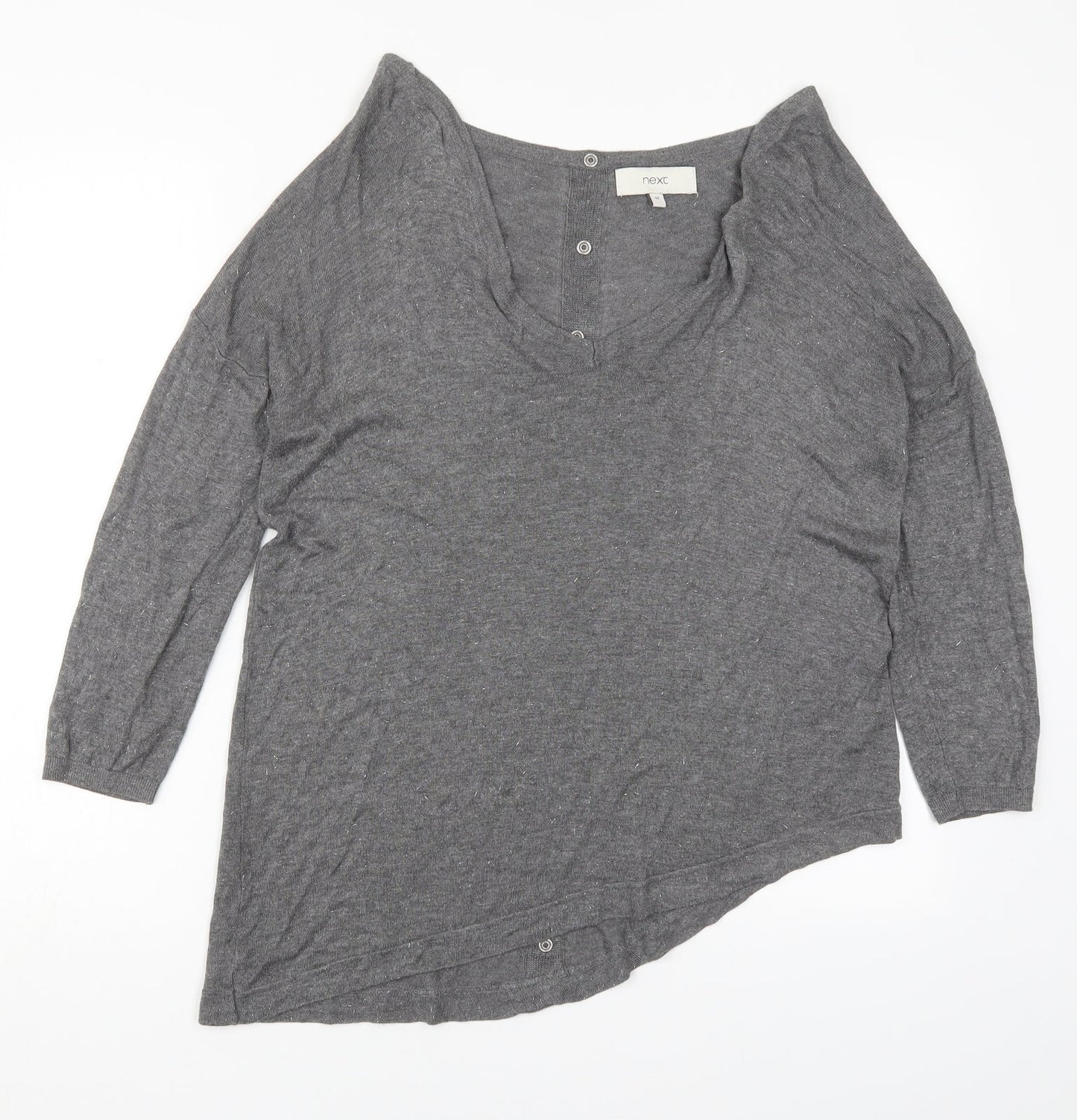Womens UK Size 10 NEXT Grey Pullover Jumper