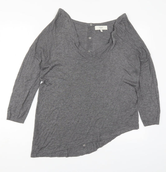 Womens UK Size 10 NEXT Grey Pullover Jumper
