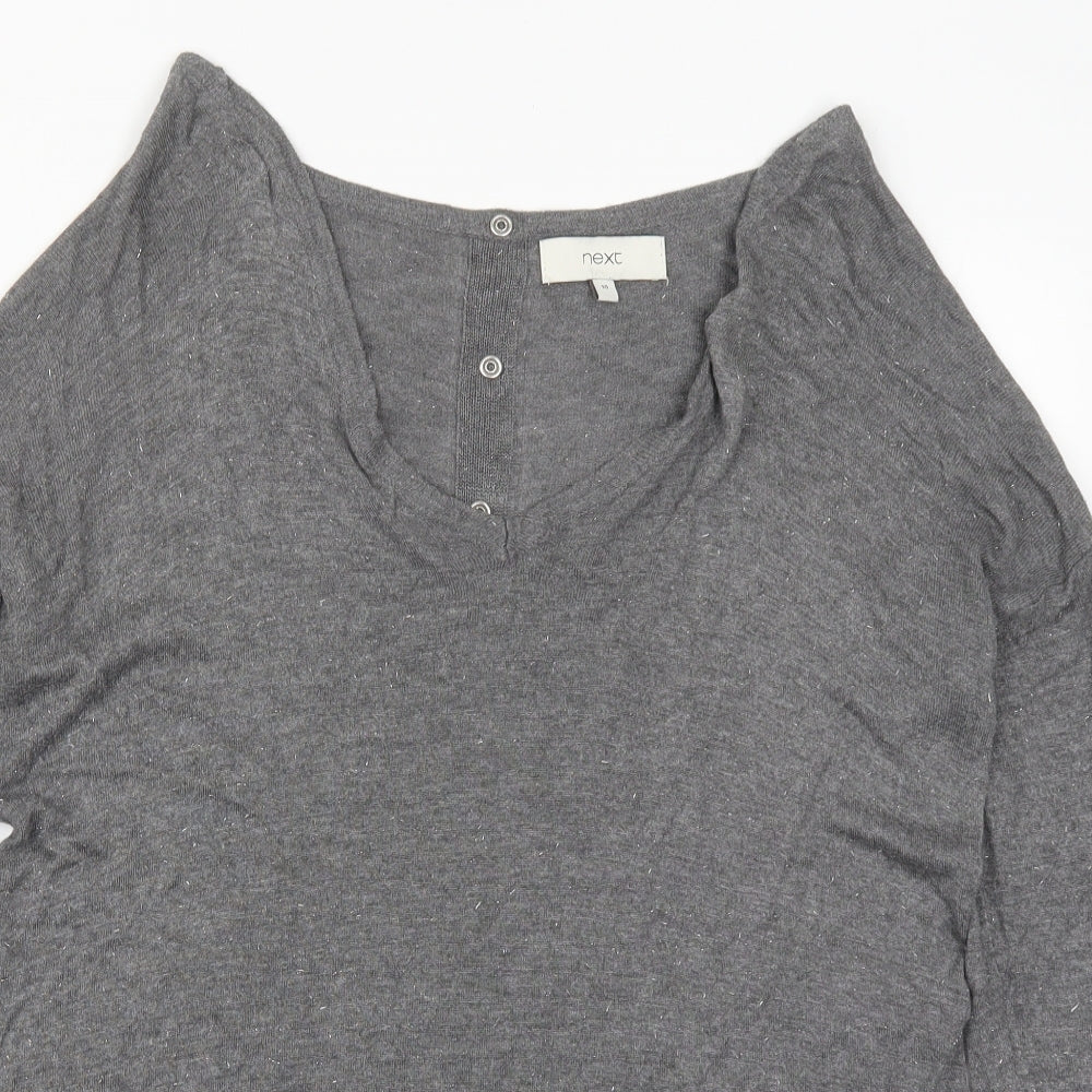 Womens UK Size 10 NEXT Grey Pullover Jumper
