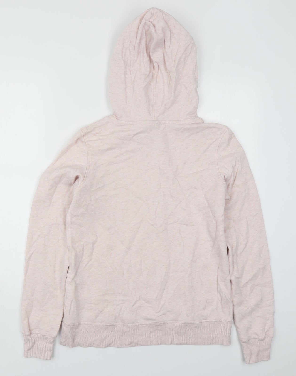 H&M Womens Pink  Cotton Pullover Hoodie Size S  Pullover - Los Angeles Stockholm Seoul Copenhagen Santiago