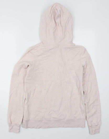 H&M Womens Pink  Cotton Pullover Hoodie Size S  Pullover - Los Angeles Stockholm Seoul Copenhagen Santiago