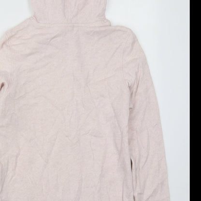 H&M Womens Pink  Cotton Pullover Hoodie Size S  Pullover - Los Angeles Stockholm Seoul Copenhagen Santiago