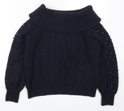 Womens UK Size XS NEXT Blue Pullover Jumper