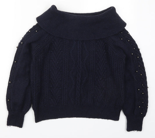Womens UK Size XS NEXT Blue Pullover Jumper