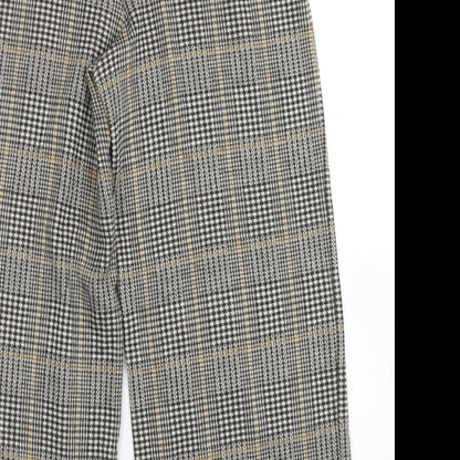 Womens UK Size S H&M Regular Fit Dress Pants Brown Trousers