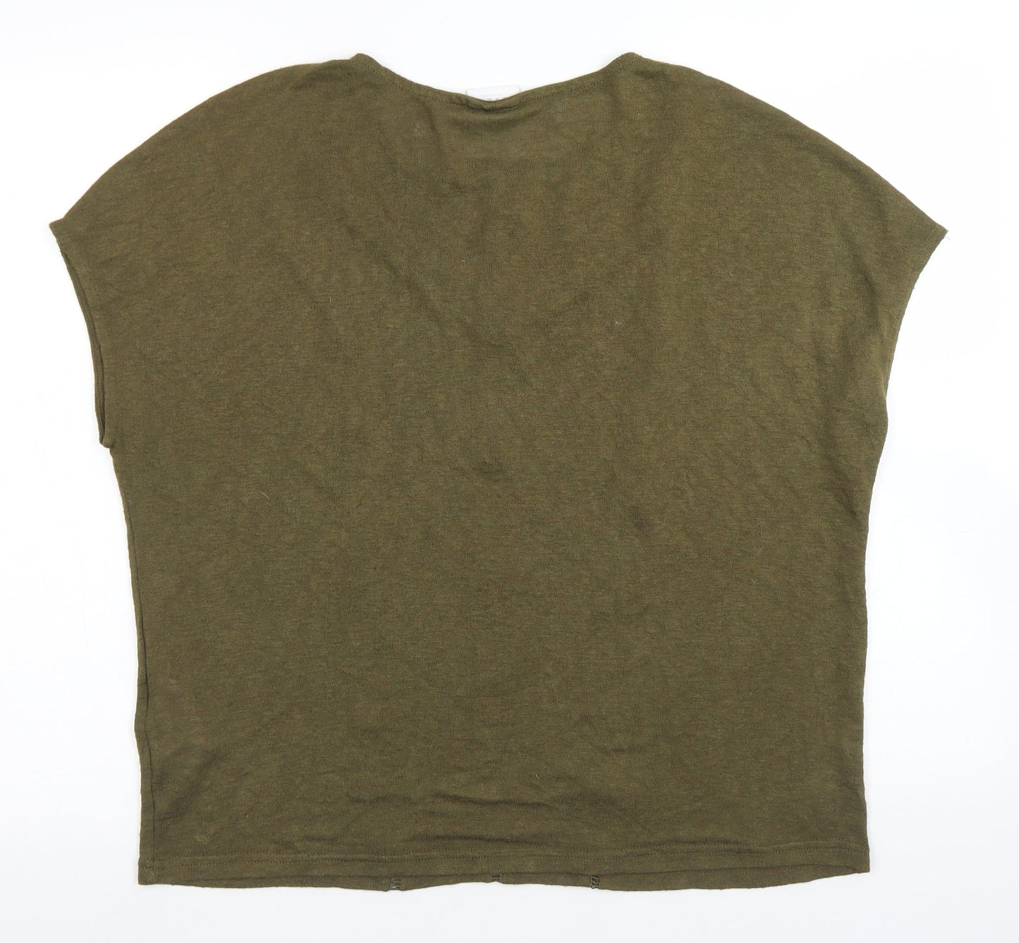 Womens UK Size XL VILA Green Basic T-Shirt