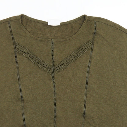 Womens UK Size XL VILA Green Basic T-Shirt