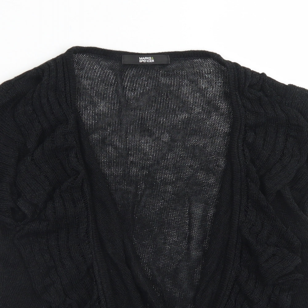 Womens UK Size 12 Marks & Spencer Black Cardigan Jumper