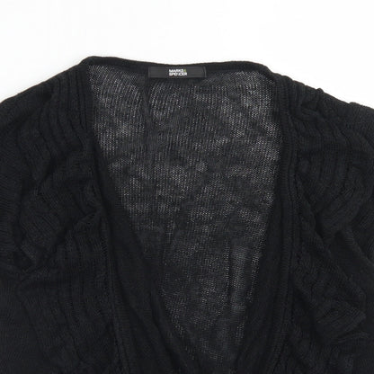 Womens UK Size 12 Marks & Spencer Black Cardigan Jumper