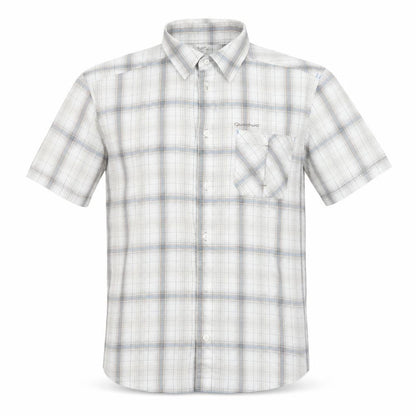 Mens UK Size M Quechua Ivory  Button-Up Short Sleeve Casual Shirt