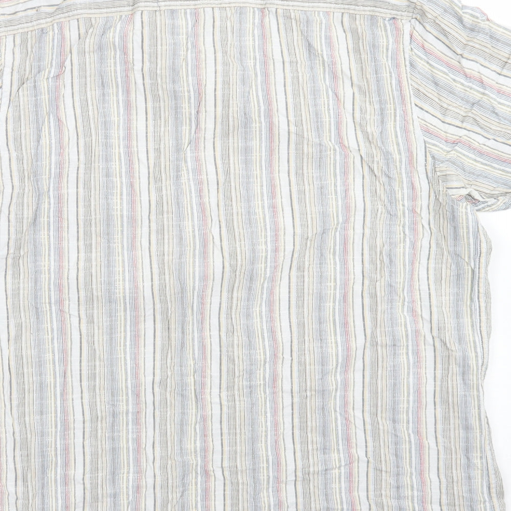 Mens UK Size M Easy Blue  Button-Up Short Sleeve Casual Shirt