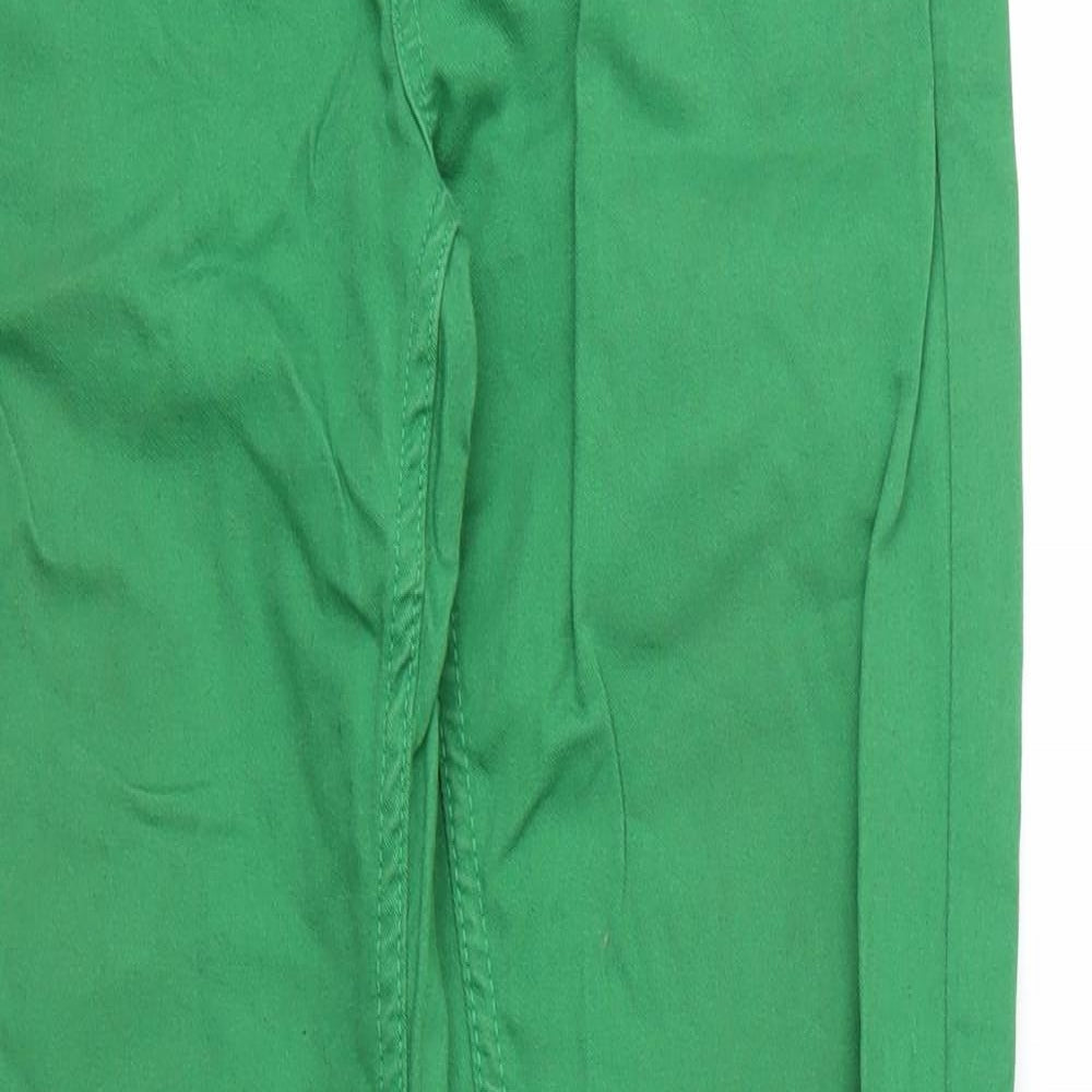 Womens UK Size 30 in C&A Regular Fit Chino Green Trousers