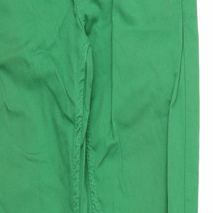 Womens UK Size 30 in C&A Regular Fit Chino Green Trousers