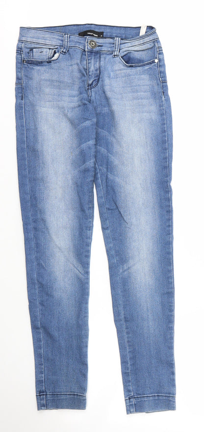 Womens UK Size 10 TALLY WEiJL Regular Fit Skinny Blue Jeans