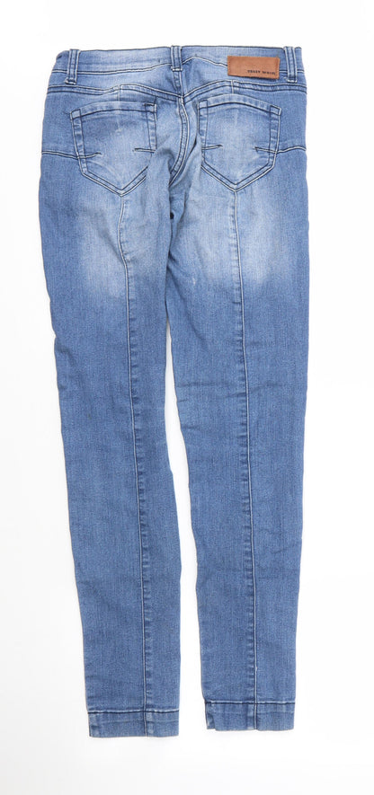 Womens UK Size 10 TALLY WEiJL Regular Fit Skinny Blue Jeans