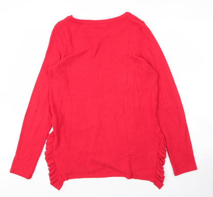 Womens UK Size 12 NEXT Red Pullover Jumper