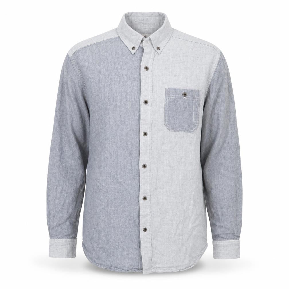 Mens UK Size M Irreverence Blue  Button-Up Long Sleeve Casual Shirt