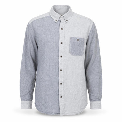 Mens UK Size M Irreverence Blue  Button-Up Long Sleeve Casual Shirt
