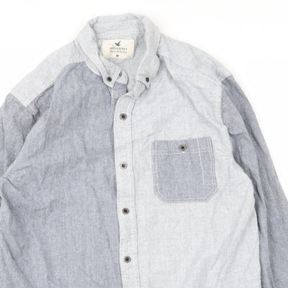 Mens UK Size M Irreverence Blue  Button-Up Long Sleeve Casual Shirt
