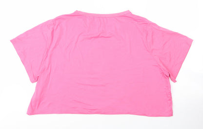 Womens UK Size S Chelsea Peers Pink Basic T-Shirt