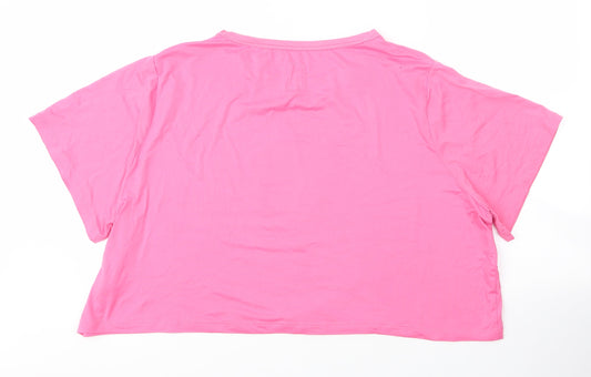 Womens UK Size S Chelsea Peers Pink Basic T-Shirt