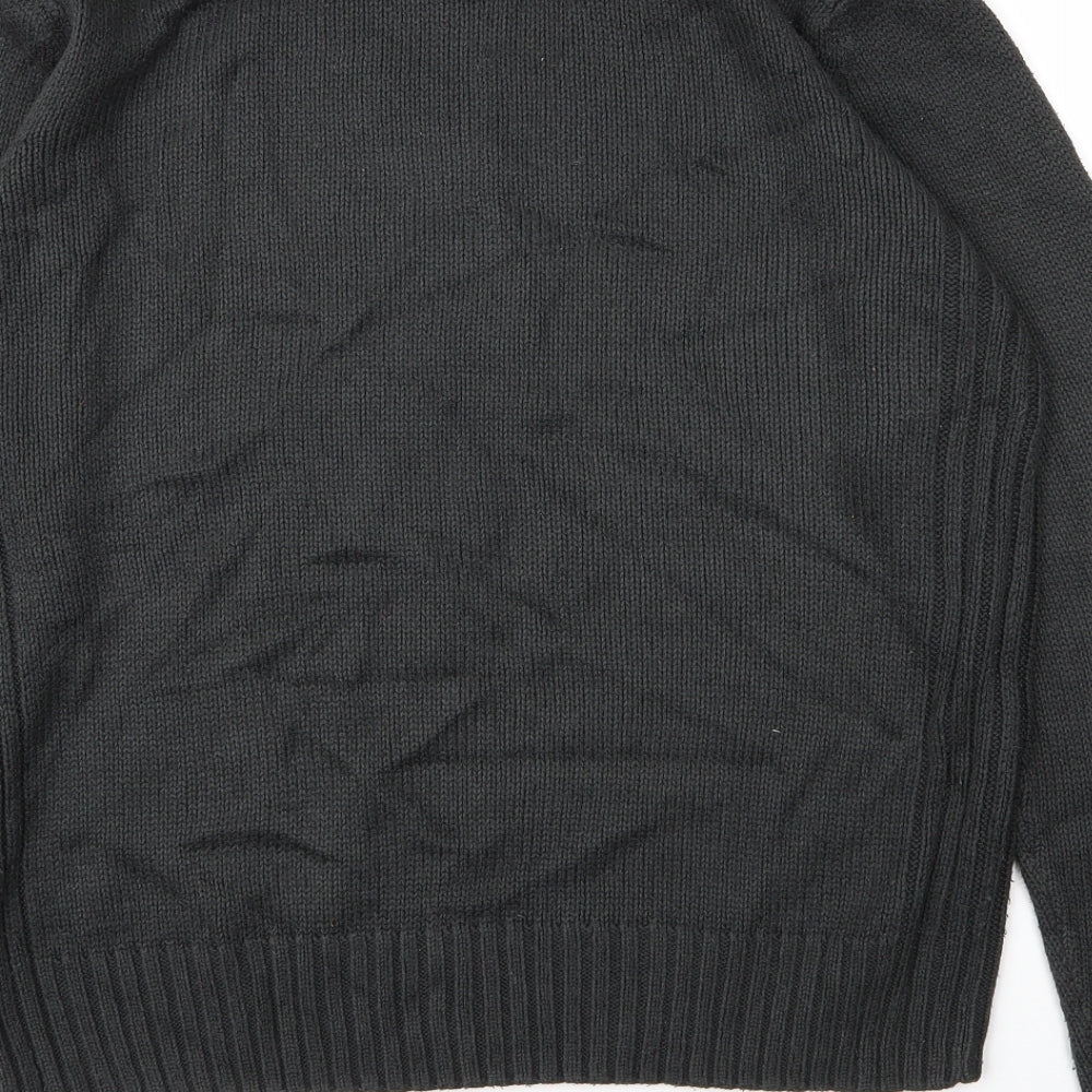 Kensington Mens Green Round Neck  Acrylic Pullover Jumper Size M