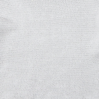 Carina Ricci Womens Silver  Acrylic Basic Blouse Size M Round Neck