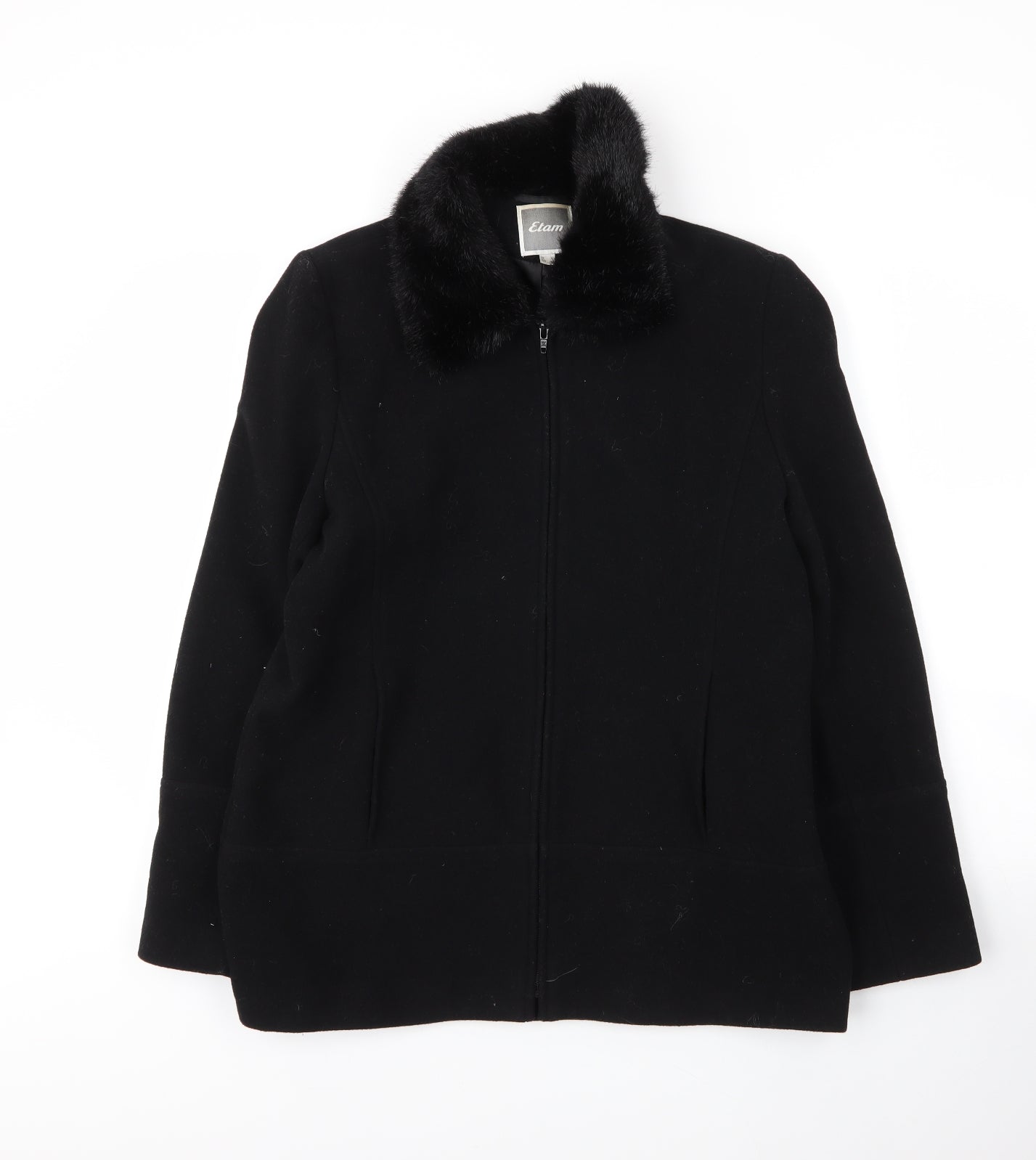 Womens UK Size 12 Etam Black Varsity Jacket