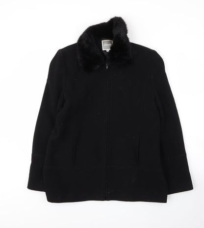 Womens UK Size 12 Etam Black Varsity Jacket