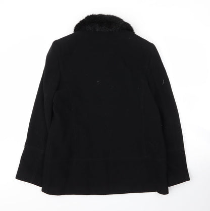 Womens UK Size 12 Etam Black Varsity Jacket