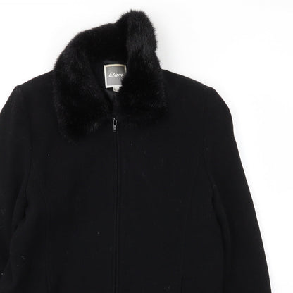 Womens UK Size 12 Etam Black Varsity Jacket