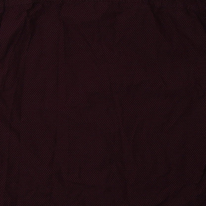 Mens UK Size L Marks and Spencer Red  Button-Up Long Sleeve Casual Shirt